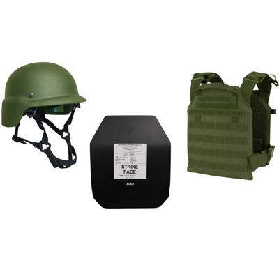 United Shield Active Shooter Level III PST 650 Helmet 2 10in x 12in Acer Plates OD Green Small ASLIII-S-ODG
