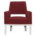 Armchair - Fairfield Chair Libby Langdon Maycroft 29" W Armchair Fabric in Blue/Brown | 33.5 H x 29 W x 27 D in | Wayfair 6412-01_8789 90_Walnut