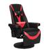 Inbox Zero Queen Throne Video Gaming Chair Ergonomic Recliner, High Back Swivel Chair w/ Footrest, Backrest in Red/White/Black | Wayfair