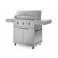 NewAge Products Outdoor Kitchen 33 in. Grill Cart w/ Performance Grill Natural Gas, Stainless Steel in White | 47.2 H x 60.6 W x 25.3 D in | Wayfair