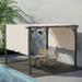 Outsunny Patio Pergola Roof Metal/Steel in Black/Gray | 88.8 H x 117.6 W x 117.6 D in | Wayfair 84C-282BG