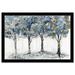 Oliver Gal Pale Blue Forest - Shadowbox Painting on Paper in Black/Blue/Gray | 12 H x 17 W in | Wayfair 28154_15x10_PAPER_FLAT