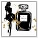 Oliver Gal Runway Gal French Perfume, Runway Paris Fragrance - Print on Canvas Canvas, Wood in Black | 21 H x 21 W x 1.75 D in | Wayfair