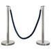 VIP Crowd Control Rope Stanchion (2 Posts/Flat Base + 6' Rope) in Gray | 36 H x 12 W x 12 D in | Wayfair 1600+1653