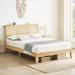 Bay Isle Home™ Batai 41.14" Bed Frame Wood in Brown | 41.14 H x 84.1 W x 60.6 D in | Wayfair 47C7708CDF1C418682EB88DAB0FB2EB2
