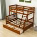 Gherghi Twin over Full 2 Drawer Standard Bunk Bed by Harriet Bee in Brown | 67 H x 57 W x 79.5 D in | Wayfair DCD1A4D2096E4AD882A4A169E66AA772