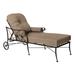 Woodard Derby 81.75" Long Reclining Single Chaise w/ Cushions Metal in Gray | 26 H x 33.5 W x 81.75 D in | Outdoor Furniture | Wayfair