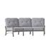 Woodard Fremont Crescent Patio Sofa Metal in Gray | 35 H x 108 W x 48 D in | Wayfair 9U0464-72-06N
