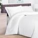 Wrought Studio™ Gosfield 100% Rayon from Bamboo 300 TC Modern & Contemporary 3 Piece Duvet Cover Set Rayon in White | Full/Queen Duvet Cover | Wayfair