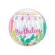 Boho Llama Happy Birthday Bubble Balloon 22