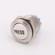Chrome With White Press Bell Push Button | Centre Only - Dbw-19Crpo