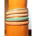 Vintage Brass & Enamel Bangles