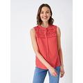 Crew Clothing Leigha Sleeveless Top - Red