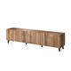 Meuble TV style contemporain 200 cm bois