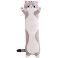 Boluotou Ohyoulive Cute Plush Cat Doll Soft Stuffed Kitten Pillow Doll Toy Gift for Kids Girlfriend Creative New Long Cat Plush Toy Pillow Cute Doll Ragdoll