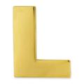 PinMart s Gold Plated Alphabet Letter L Lapel Pin