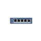 Hikvision DS-3E0505P-E switch di rete Non gestito Gigabit Ethernet (10/100/1000) Supporto Power over (PoE) Blu