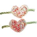 20Pcs Shining Sequin Heart Star Hair Ties Little Girls Hair Bands Cute Bow Kids Hair Ties Colorful Sequins Hair Kids Accessories Ponytail Holder for Baby Girls and Toddler