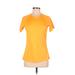 Nike Active T-Shirt: Orange Solid Activewear - Women's Size Medium