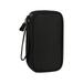 Digital Storage Bag Organizer Portable Data Cable Earphones Holder (Black)