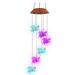Wind Chimes For Outside Flying Pig Solar Color Changing Led Shell Wind Chimes Home Garden Yard Decor