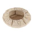 Farfi Bread Proofing Basket Cover Food Grade Super Soft Cotton Flax Round Bread Proofing Basket Cloth Liner for Home (21cm)