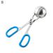 Farfi Meatball Maker Eco-friendly Rust-proof Stainless Steel Manual Meatball Cookie Dough Scoop for Home (Blue S)