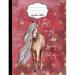 Just a Girl Who Loves Horses Floral Composition Notebook : College Ruled Writer s Notebook or Journal for School / Work / Journaling
