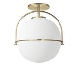 Dainolite - Paola - 1 Light Semi-Flush Mount In Contemporary Style-13 Inches