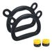 2Pcs Plastic Children Gymnastic Ring Kids Pull-up Fitness Equipment Excercise Tool for Full Body Strength Bodyweight Training (Children Style 1 Pair of Handles + Yellow Hand Gel)