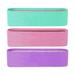 Resistance Bands for Legs and Butt 3 Levels Exercise Band Anti-Slip & Roll Elastic Workout Booty Bands for Women Squat Glute Hip Training M-green pink purple M-green pink purpleï¼ŒG13170