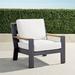Calhoun Lounge Chair with Cushions in Aluminum - Indigo, Quick Dry - Frontgate