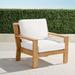 Calhoun Lounge Chair with Cushions in Natural Teak - Boucle Air Blue, Quick Dry - Frontgate