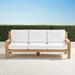 Calhoun Sofa with Cushions in Natural Teak - Boucle Air Blue, Quick Dry - Frontgate