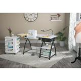 Comet Sewing Table with Height Adjustable Platform Storage and Grid Top for Cutting-13336