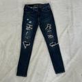 American Eagle Outfitters Jeans | American Eagle Women’s Distressed Jegging, Size 4 Short | Color: Blue | Size: 4