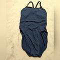 Nike Swim | Nike Poly Core Solids Classic Lingerie Tank Swimming One Piece Suit, Blue, Sz 6 | Color: Blue | Size: 6