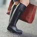 Burberry Shoes | Burberry Belted Equestrian Rain Boots | Size 35 | Color: Black | Size: 35eu