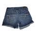 American Eagle Outfitters Shorts | American Eagle Women's Jean Shorts Midi 4 Aeo Super Stretch Denim Blue Ladies | Color: Blue | Size: 4