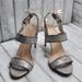 J. Crew Shoes | J.Crew Size 9 Silver Glitter Stiletto Sandals | Color: Silver | Size: 9