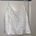 American Eagle Outfitters Tops | American Eagle Outfitters White Lace Tank Top | Color: White | Size: M