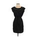 Banana Republic Factory Store Casual Dress - Shift: Black Solid Dresses - Women's Size 2 Petite