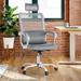 Smugdesk.com Ergonomic Mesh Task Chair Aluminum/Upholstered/Mesh in Gray | 47.24 H x 24.01 W x 24.01 D in | Wayfair QAYA-6579GY-F01BK