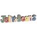 Jellybeans Wooden Word Cutout Sitter - H- 1.75 in. W- 0.25 in. L - 8.00 in.