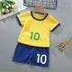 Ensemble de maillot de football en polyester pour enfants uniforme de football respirant pour