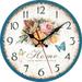 YJ.GWL Wall Clock 12 Inch Round Hanging Clock Silent Non-Ticking for Living Room Bedroom Home Office Decor