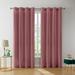 THD Grace Velvet Premium Soft Grommet Window Treatment Curtain Drapery Panels - Set of 2 Panels