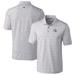 Men's Cutter & Buck Gray Los Angeles Chargers Helmet Advantage Space Dye Tri-Blend Polo