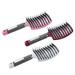 Nvzi 3 Pack Boar Bristle Hair Brush Curved and Vented Detangling Hair Brush For Long Thick Thin Curly & Tangled Wet & Dry Hair Detangler (White Pink Red)