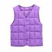 Baby Warm Jacket Cotton Gilet Vest Baby Boys Girls Autumn Winter Warm Button Cardigan Vest Down Cotton Vest Fleece Outfits Sleeveless Lightweight Zipper Up Coat Snowsuit 2-8 Years